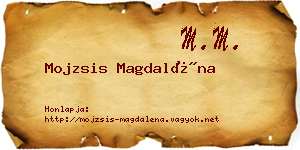 Mojzsis Magdaléna névjegykártya